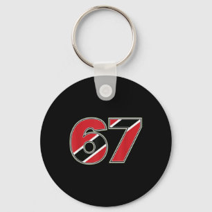 67 Trinidad Togo-Flagge Zahlen Design Schlüsselanhänger