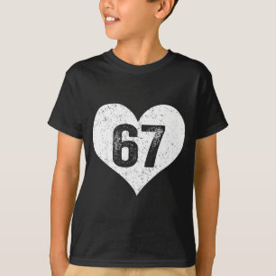 67 Valentinstag Lustig Six Seven 6 7 Meme Gen Alph T-Shirt
