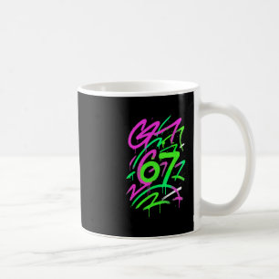67 Versteckter Meme Trend Gen Z Alpha Six Seven 6  Kaffeetasse