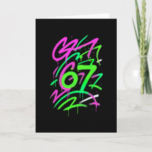 67 versteckter Meme Trend Gen Z Alpha Six Seven 6 Karte