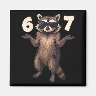 67 Waschbär 6-7 Hände Se Lustige Gen Alpha Kinder Magnet