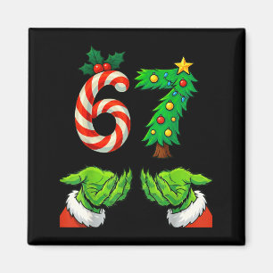 67 Weihnachten 6 7 Meme Hände Jugend Gen Alpha Für Magnet