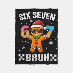 67 Weihnachten 6 7 Meme Lebkuchenmann Xmas Pyjama Fleecedecke