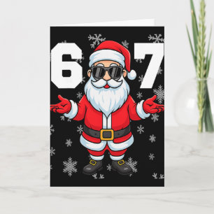 67 Weihnachten 6 7 Meme Pyjama 67 Bruh Slang  Karte