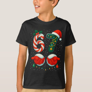 67 Weihnachten 6 7 Meme Pyjama Feiertag Gen Alpha T-Shirt