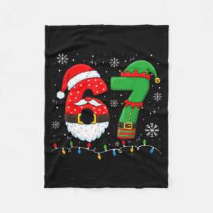 67 Weihnachten 6 7 Meme Schlafanzüge Feiertag Gen Fleecedecke