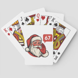 67 Weihnachten Fröhlich Sechs Sieben Gehirnfäule W Spielkarten