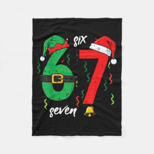 67 Weihnachten Lustig 6 7 Meme Sechs Sieben Xmas J Fleecedecke