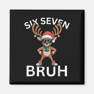 67 Weihnachten Lustig Sechs Sieben Meme Brainrot R Magnet