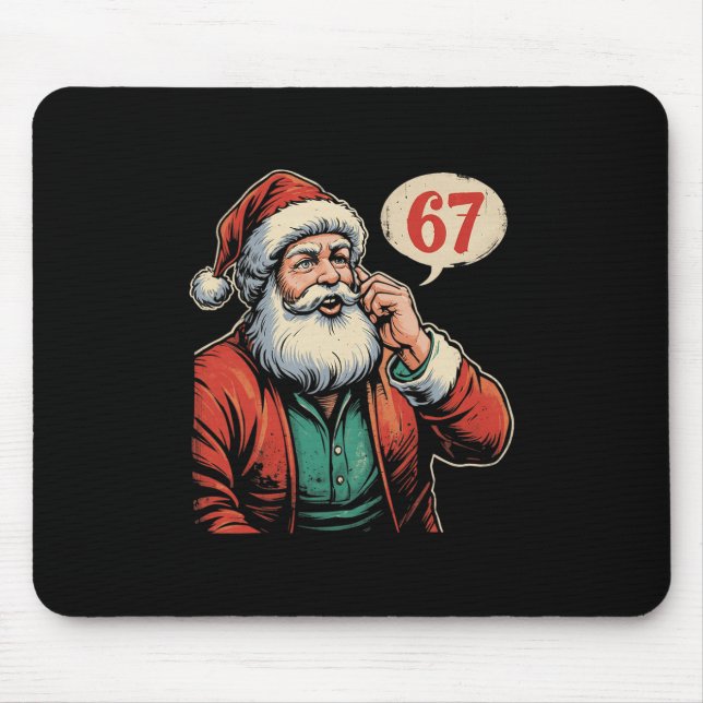 67 Weihnachten Lustig Sechs Sieben Meme Brainrot S Mousepad (Vorne)