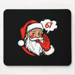 67 Weihnachten Lustig Six Seven Meme Brainrot Sant Mousepad
