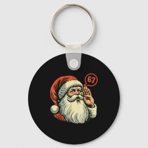 67 Weihnachten Lustig Six Seven Meme Brainrot Sant Schlüsselanhänger