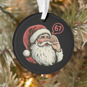 67 Weihnachten Lustig Six Seven Meme Weihnachtsman Ornament