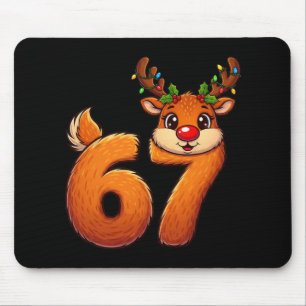 67 Weihnachten Lustiges Rentier Bruh Meme Pyjama F Mousepad
