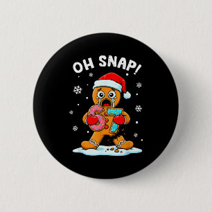 67 Weihnachten Oh Snap Lebkuchenmann 6 7 Lustiges Button
