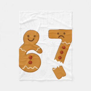 67 Weihnachten Oh Snap Lebkuchenmann 6 7 Meme Xmas Fleecedecke