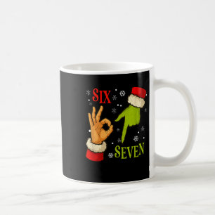 67 Weihnachten Santa Claus Grün 6 7 Internet Meme Kaffeetasse