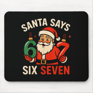 67 Weihnachten Santa Sechs Sieben 6 7 Meme Junge M Mousepad