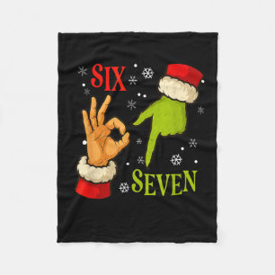 67 Weihnachten Weihnachtsmann Grün 6 7 Internet Me Fleecedecke