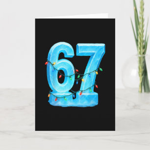 67 Weihnachts-Meme-Eis-Feiertags-Pyjama 6 7  Karte