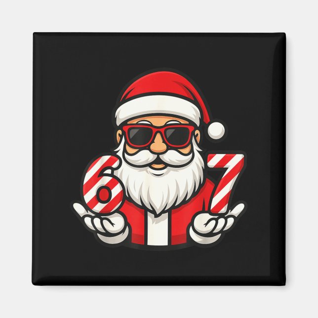 67 Weihnachts-Meme sechs lustige Santa  Magnet (Vorne)