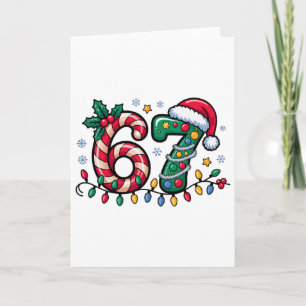 67 Weihnachts-Meme Six Seven Xmas Lustig Jungen Mä Karte