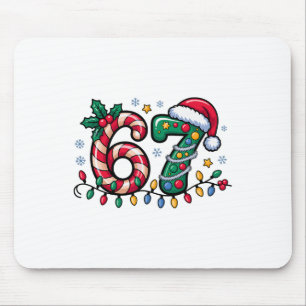 67 Weihnachts-Meme Six Seven Xmas lustig Jungen Mä Mousepad