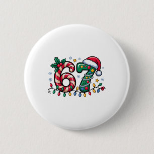 67 Weihnachts-Meme Six Seven Xmas lustige Jungen M Button
