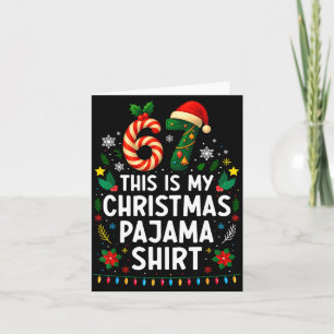 67 Weihnachts-Pyjama-Shirt 6 7 Lustiges Meme-Teena Karte