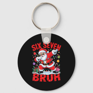 67 Weihnachts-Shirt Santa Six Seven Bruh Männer Fr Schlüsselanhänger