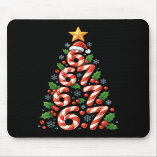 67 Weihnachtsbaum Candy Cane Lustiger Feiertag Xma Mousepad