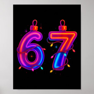 67 Weihnachtsbaumschmuck Meme Eis-Tropfen Feiertag Poster