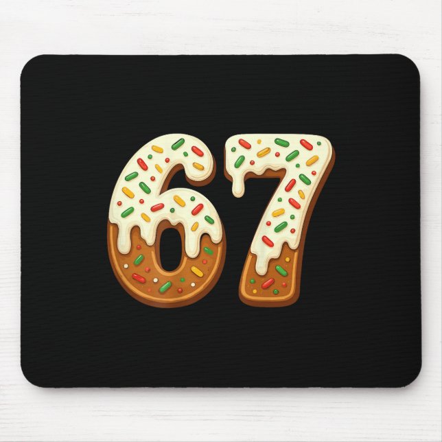 67 Weihnachtsferien 6 7 Meme Gen Alpha Slang Rücks Mousepad (Vorne)