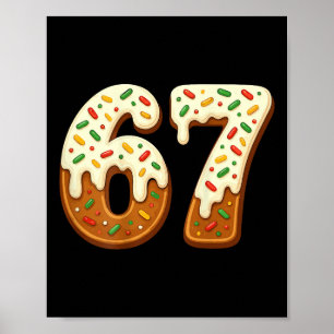 67 Weihnachtsferien 6 7 Meme Gen Alpha Slang Rücks Poster