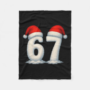 67 Weihnachtsferien Schnee Zahlen 6 7 Meme Gen Alp Fleecedecke
