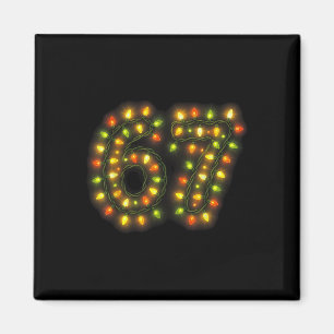 67 Weihnachtslichter 6 7 Meme Gen Alpha Slang Magnet