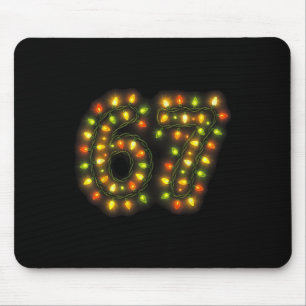 67 Weihnachtslichter 6 7 Meme Gen Alpha Slang Mousepad