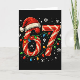 67 Weihnachtsmeme Lustige Sechs Sieben Xmas-Lichte Karte