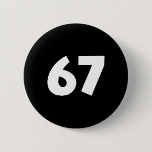 67 Zahl Lustig Sechs Sieben Meme Schule Teenager K Button