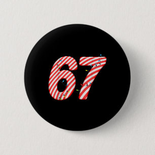 67 Zuckerstange Weihnachten Six Seven Weihnachtswi Button