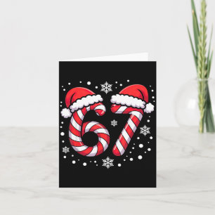 67 Zuckerstangen Santa  Karte