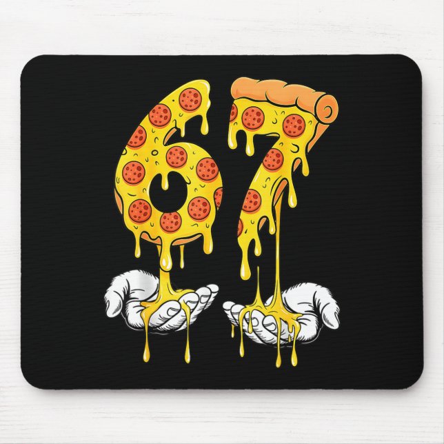 67 Zza Meme Lustiges Zza Fan  Mousepad (Vorne)