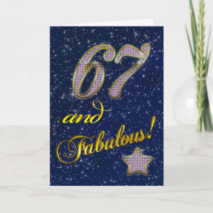 67e fête d'anniversaire Invitation
