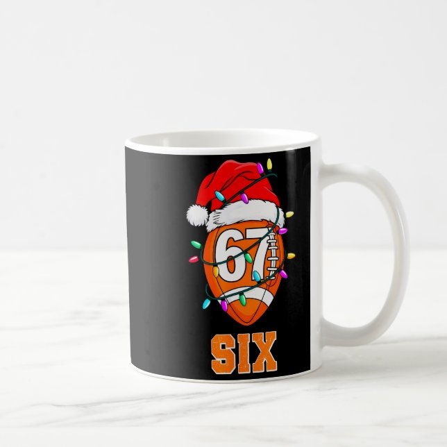 67endy Xmas Football – Six &amp; Seven Matching Co Kaffeetasse (Rechts)