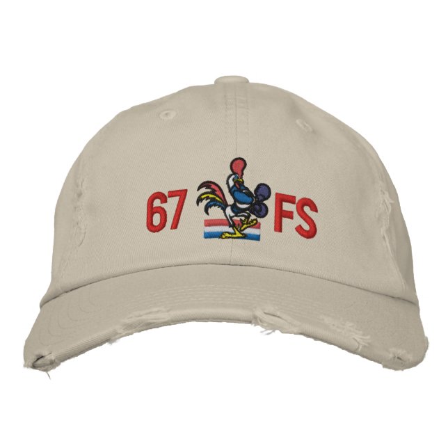67FS Golf Hat mit Callsign Bestickte Kappe (Vorderseite)