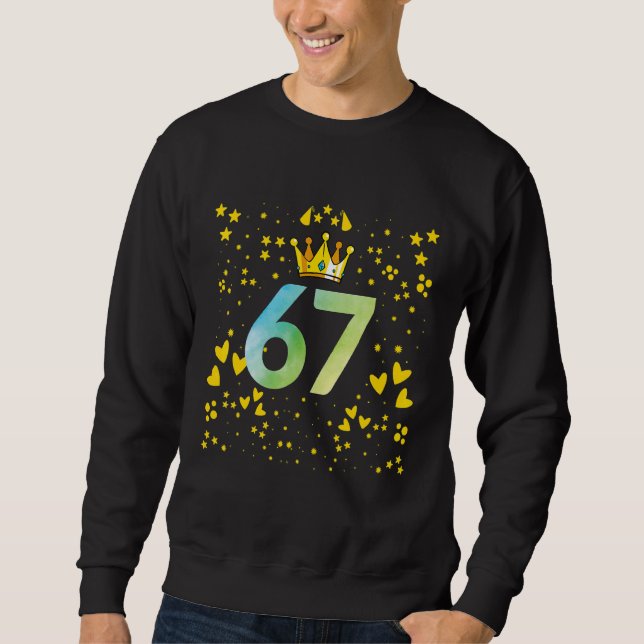 67th birthday anniversaries sweatshirt (Vorderseite)