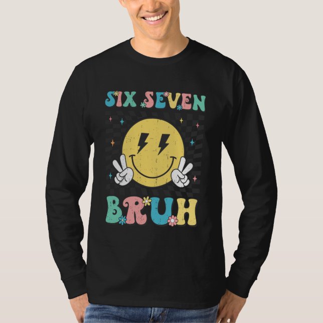 67th Day of School Shirt Six Seven Bruh Teacher Bo (Vorderseite)