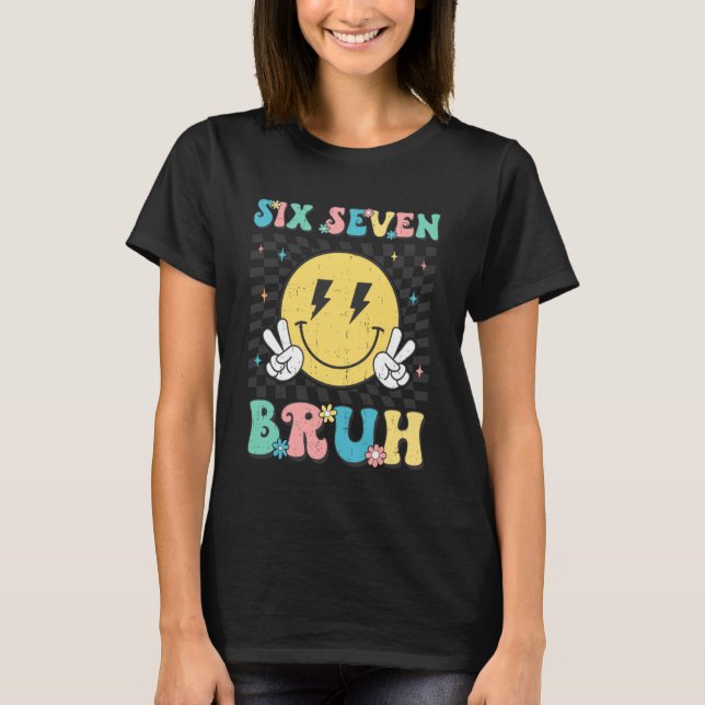 67th Day of School Shirt Six Seven Bruh Teacher Bo (Vorderseite)