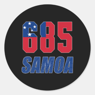 685 Samoa Runder Aufkleber