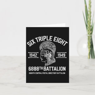 6888. Zentrales Postamt Bataillon 6 Triple Karte